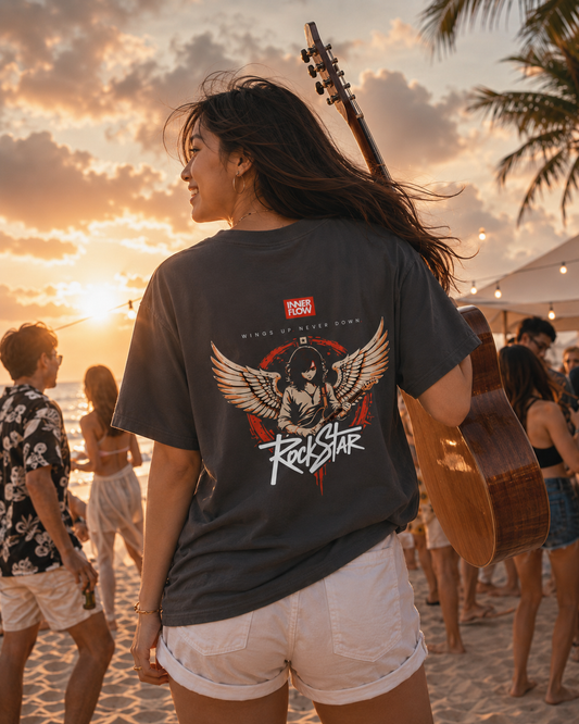 Eagle Wings Illustration T-Shirt | Small Chest Logo, Back Winged Eagle Artwork