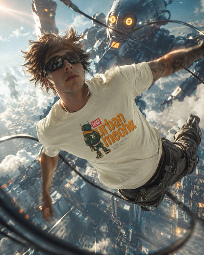 Urban Mecha robot graphic tee | Mech character streetwear