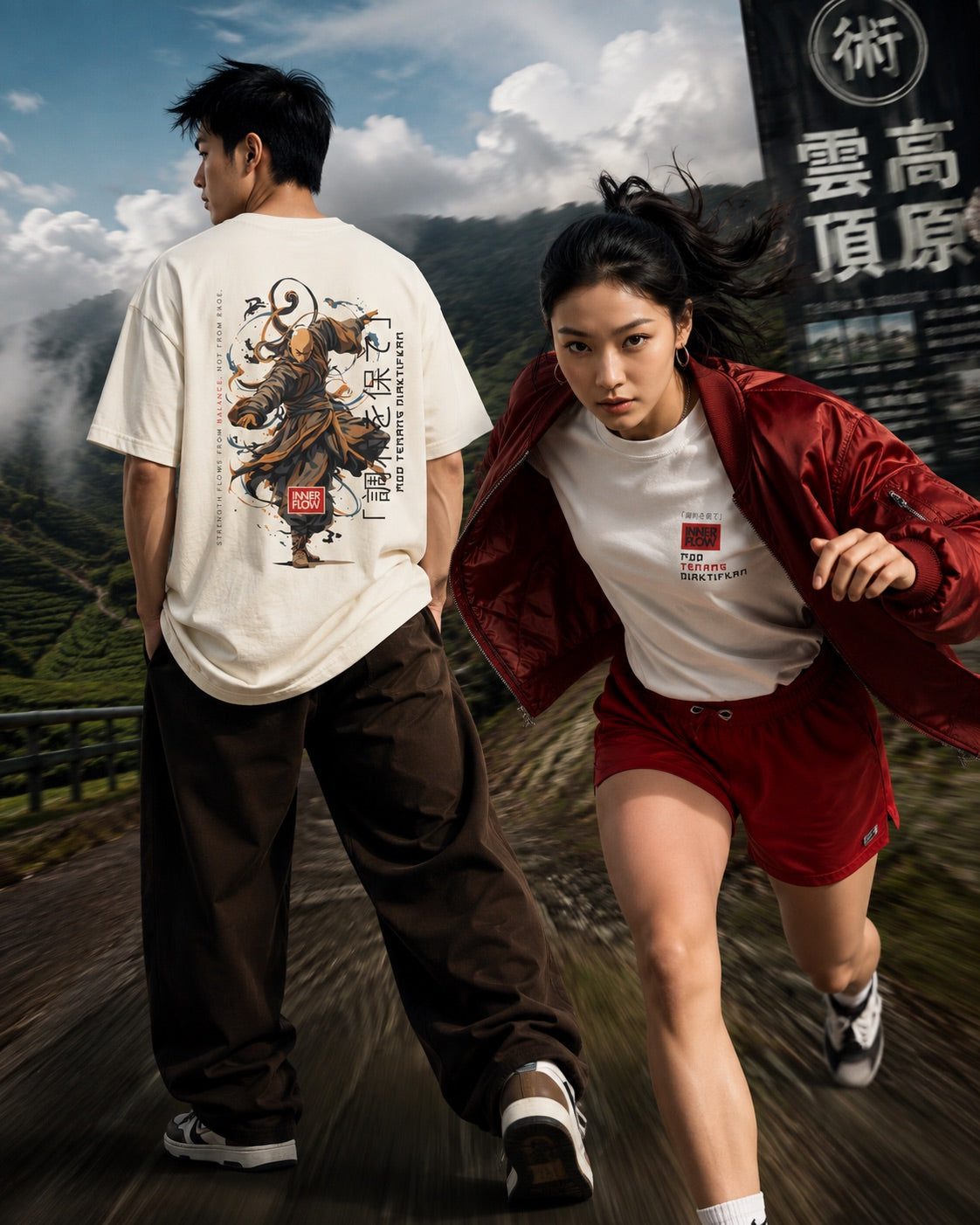 Inner Flow – Warrior of Balance Graphic T-Shirt