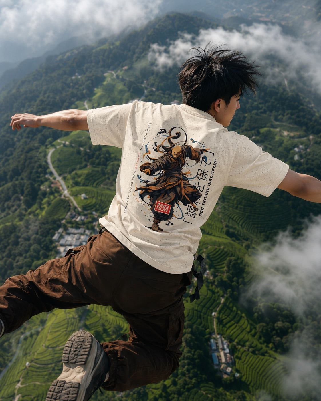 Inner Flow – Warrior of Balance Graphic T-Shirt