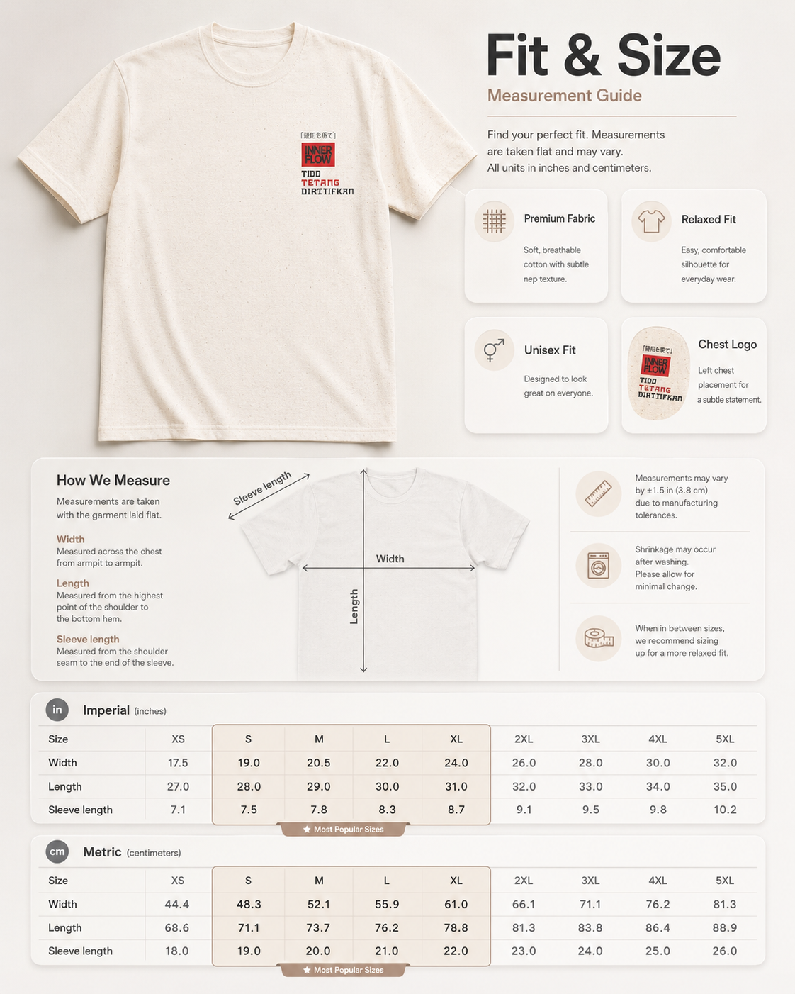 Inner Flow – Warrior of Balance Graphic T-Shirt