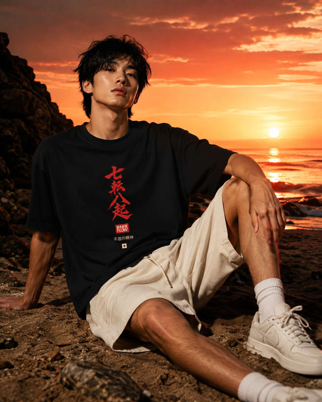 Samurai Skull Rider T-Shirt | Japanese Warrior Graphic Tee | Dark