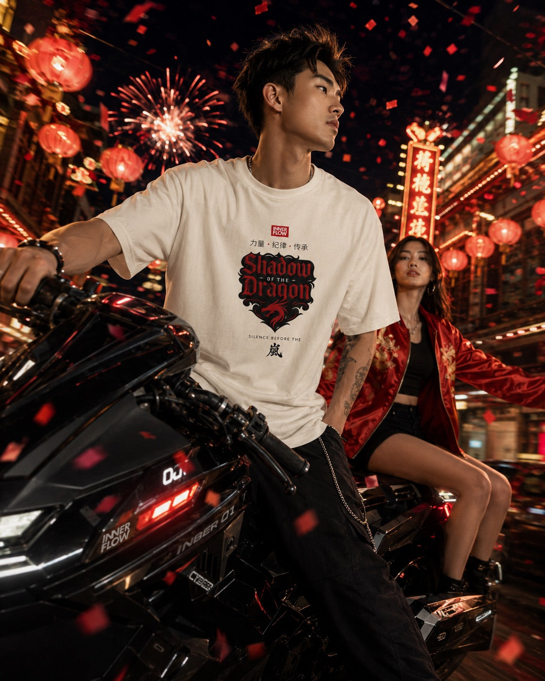 Shadow of the Dragon T-shirt | Samurai Dragon Graphic Tee
