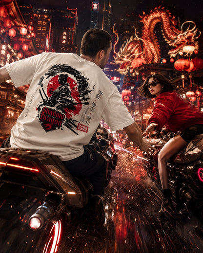 Shadow of the Dragon T-shirt | Samurai Dragon Graphic Tee