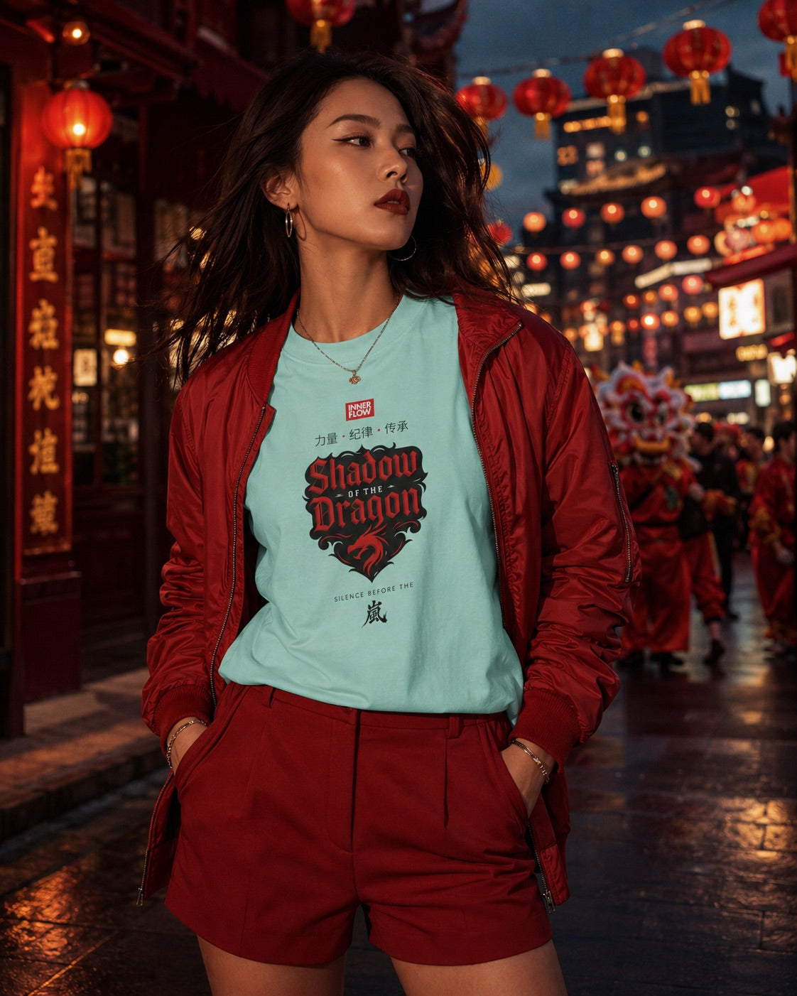 Shadow of the Dragon T-shirt | Samurai Dragon Graphic Tee