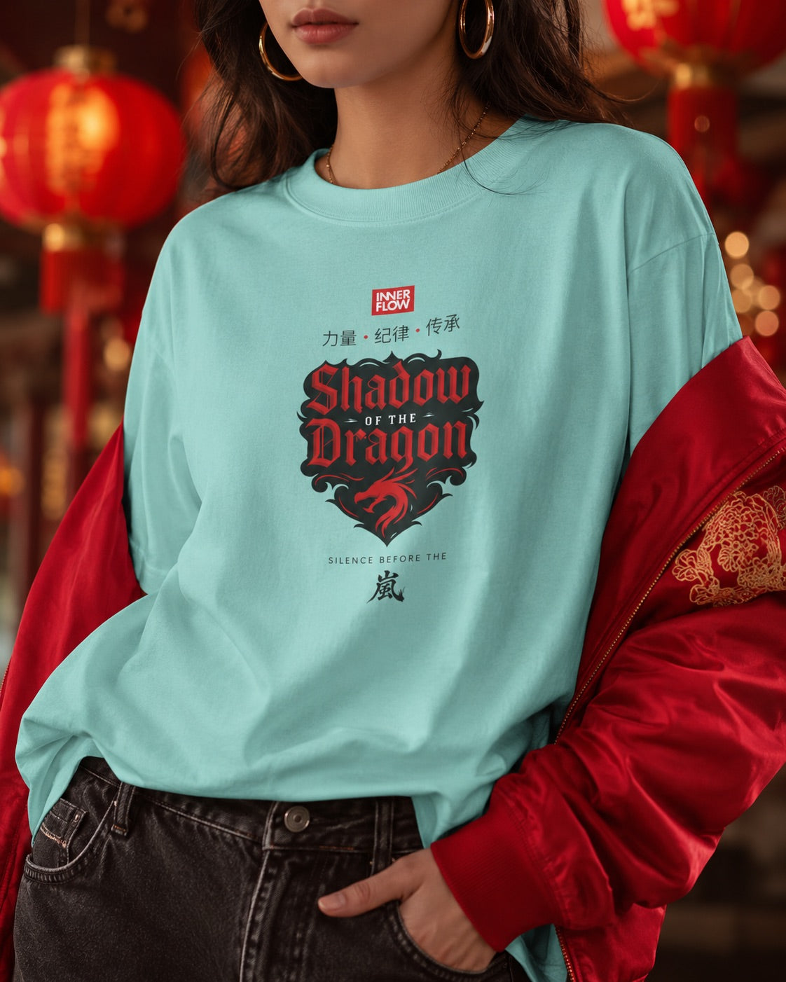 Shadow of the Dragon T-shirt | Samurai Dragon Graphic Tee