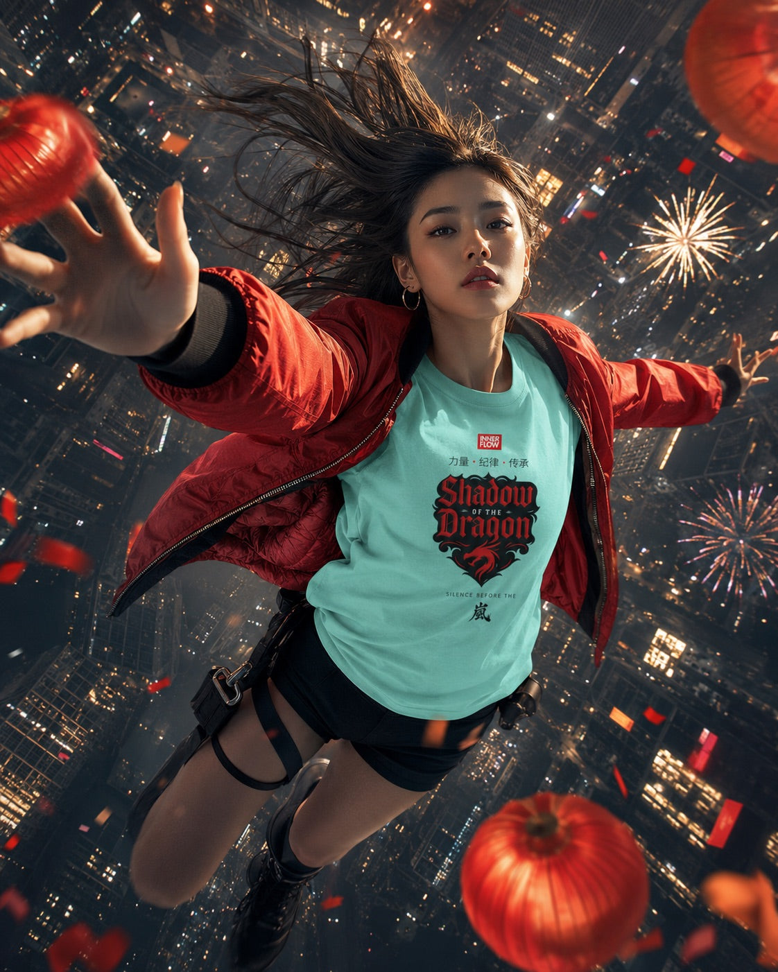Shadow of the Dragon T-shirt | Samurai Dragon Graphic Tee