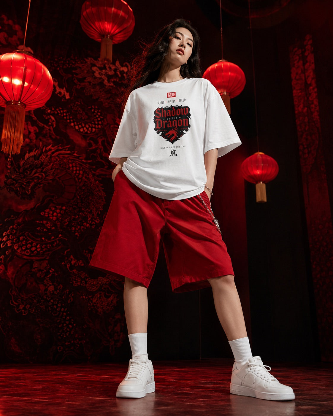 Shadow of the Dragon T-shirt | Samurai Dragon Graphic Tee