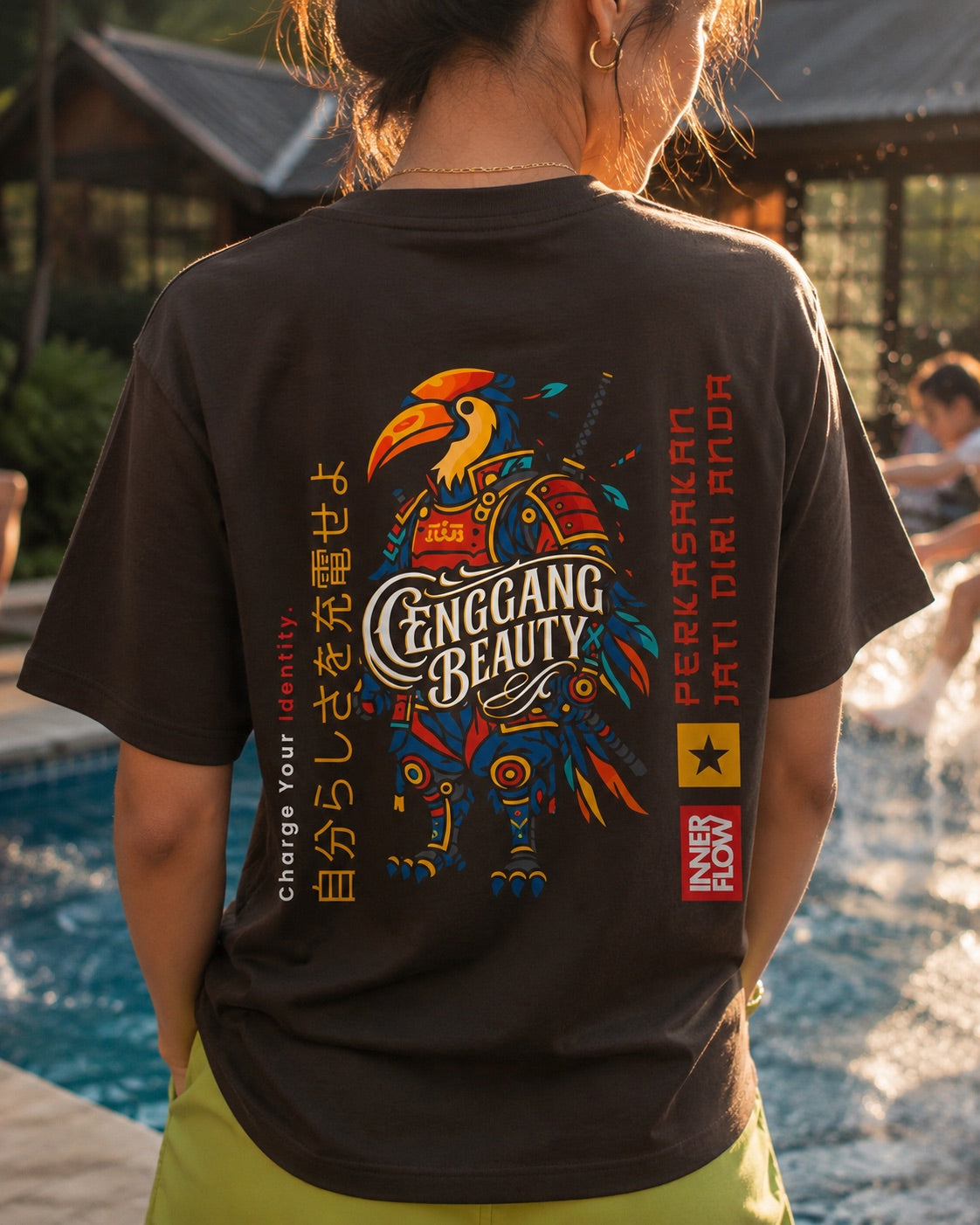 Colorful Toucan Illustration T-Shirt | Enggang Beauty Graphic Tee (anime T shirts)