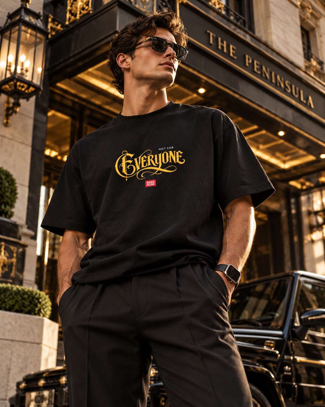 No For Everyone Typography T-Shirt - Black