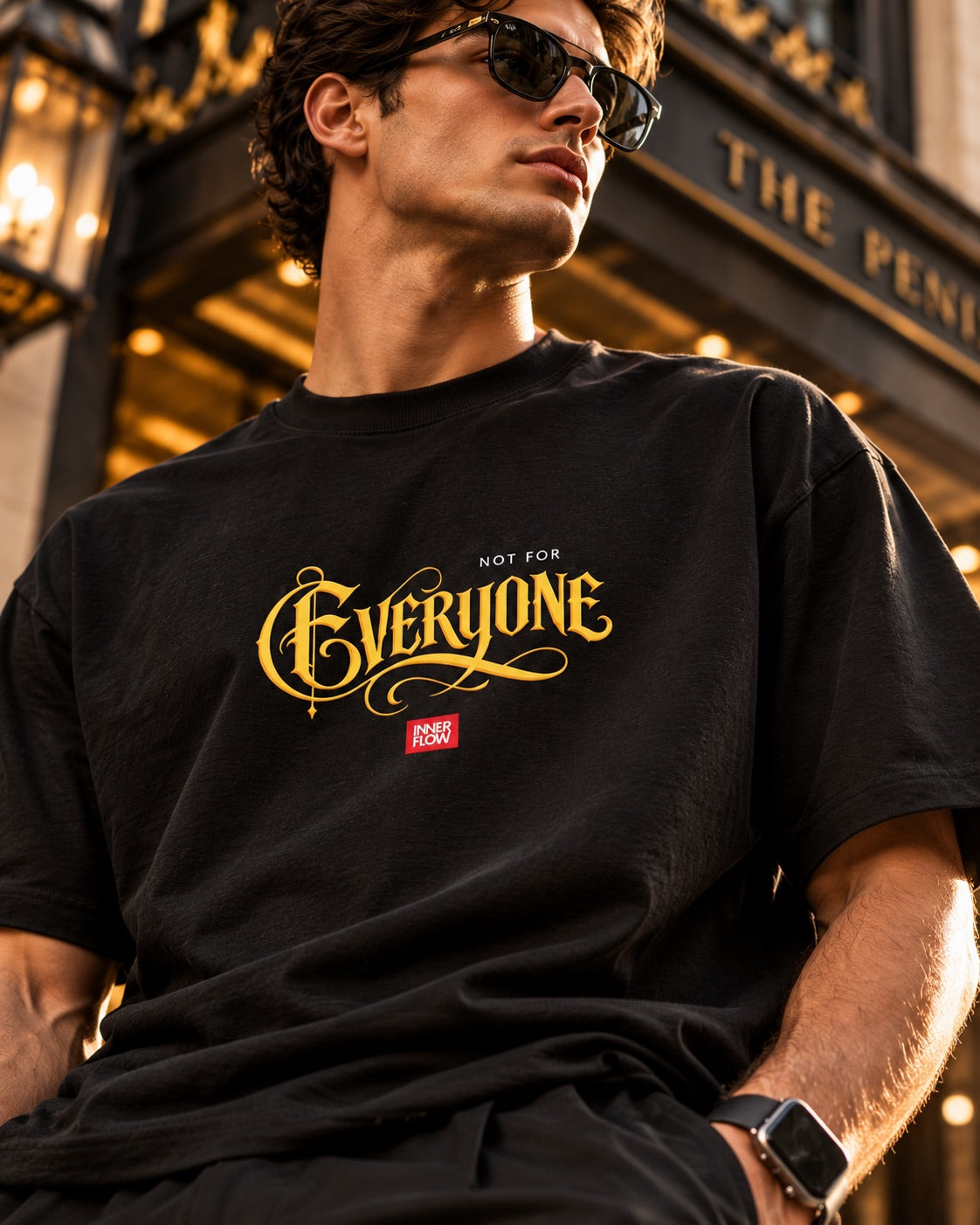 No For Everyone Typography T-Shirt - Black