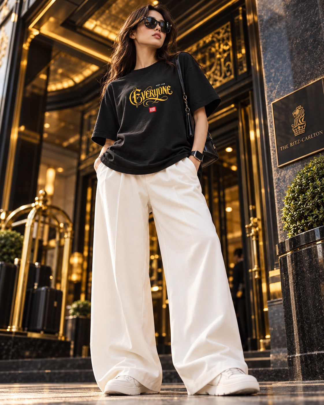 No For Everyone Typography T-Shirt - Black