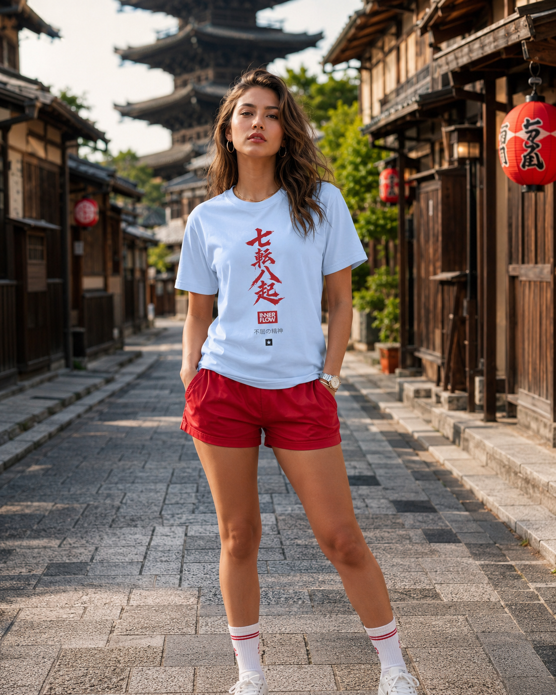 Samurai Skull Rider T-Shirt | Japanese Warrior Graphic Tee | Light Colour
