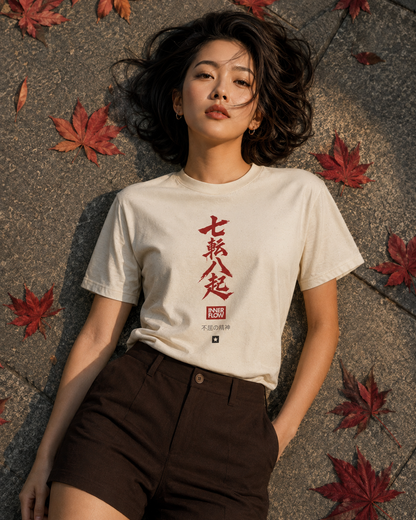 Samurai Skull Rider T-Shirt | Japanese Warrior Graphic Tee | Light Colour