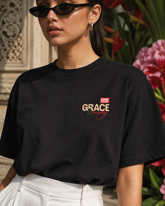 Grace floral portrait Tee | Vintage modern grace graphic tshirt women