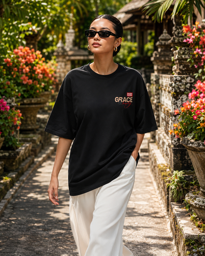 Grace floral portrait Tee | Vintage modern grace graphic tshirt women