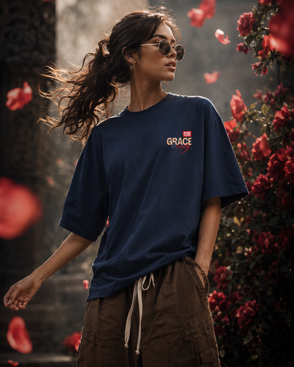 Grace floral portrait Tee | Vintage modern grace graphic tshirt women