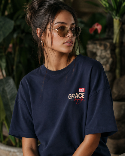 Grace floral portrait Tee | Vintage modern grace graphic tshirt women