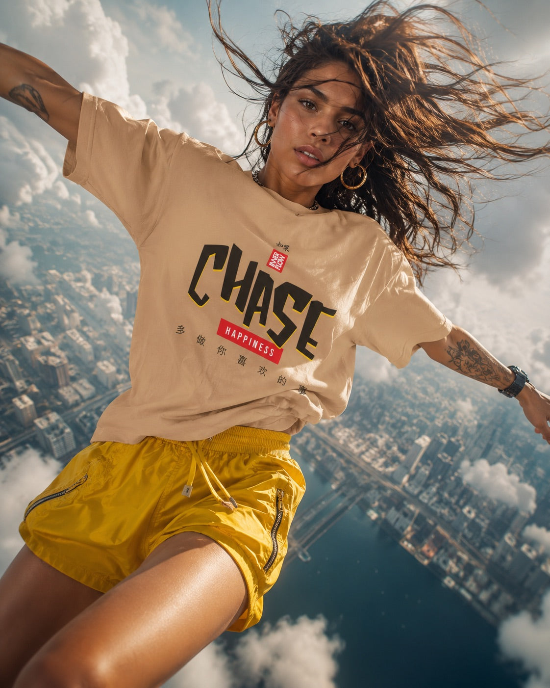 Chase Streetwear Character Tee | Graphic T-Shirt, Asian Typography