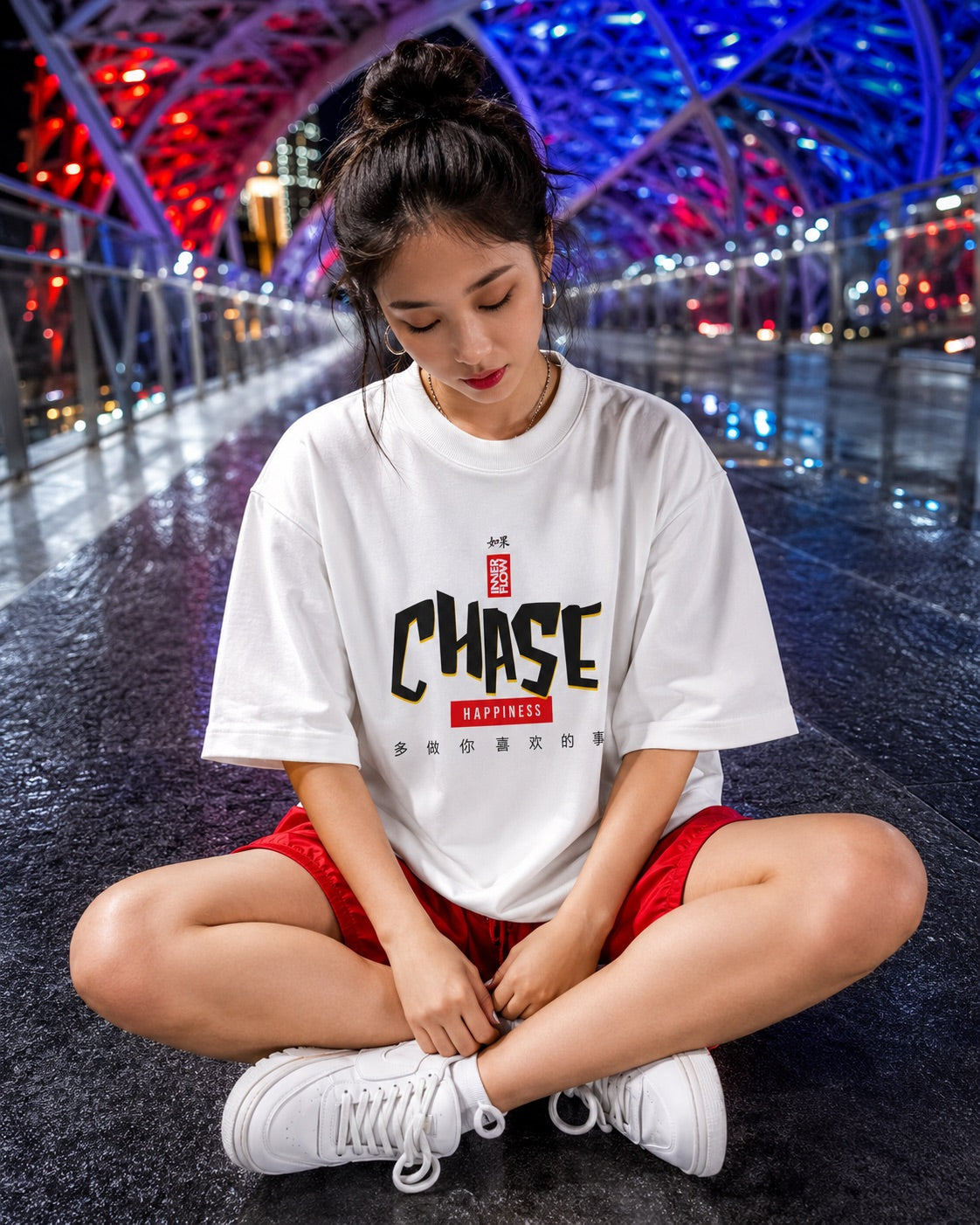 Chase Streetwear Character Tee | Graphic T-Shirt, Asian Typography
