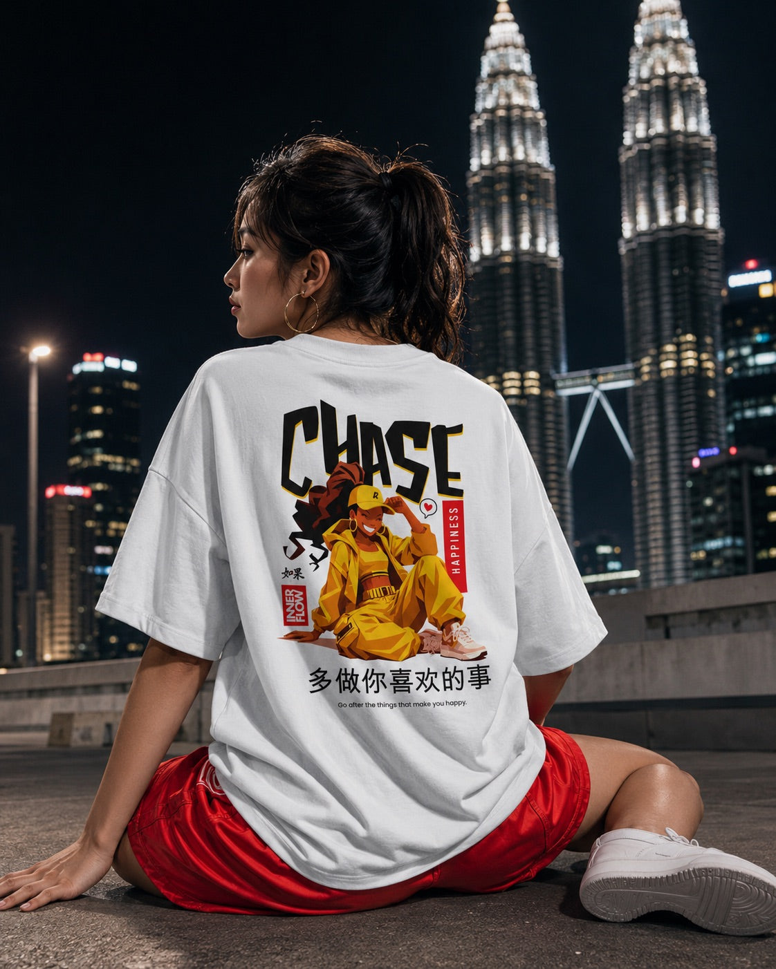 Chase Streetwear Character Tee | Graphic T-Shirt, Asian Typography