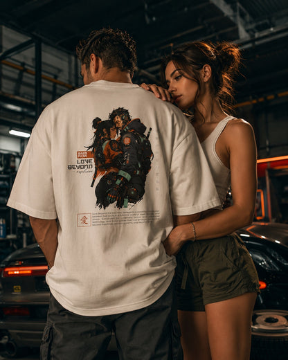 Love Beyond Tee | Cyberpunk Couple Illustration