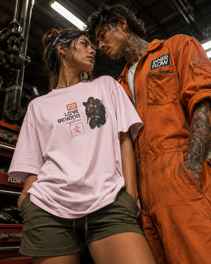 Love Beyond Tee | Cyberpunk Couple Illustration