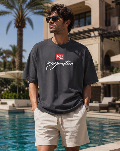 Mentally Elsewhere graphic tee | Short Sleeve T-Shirt, Retro Script Design