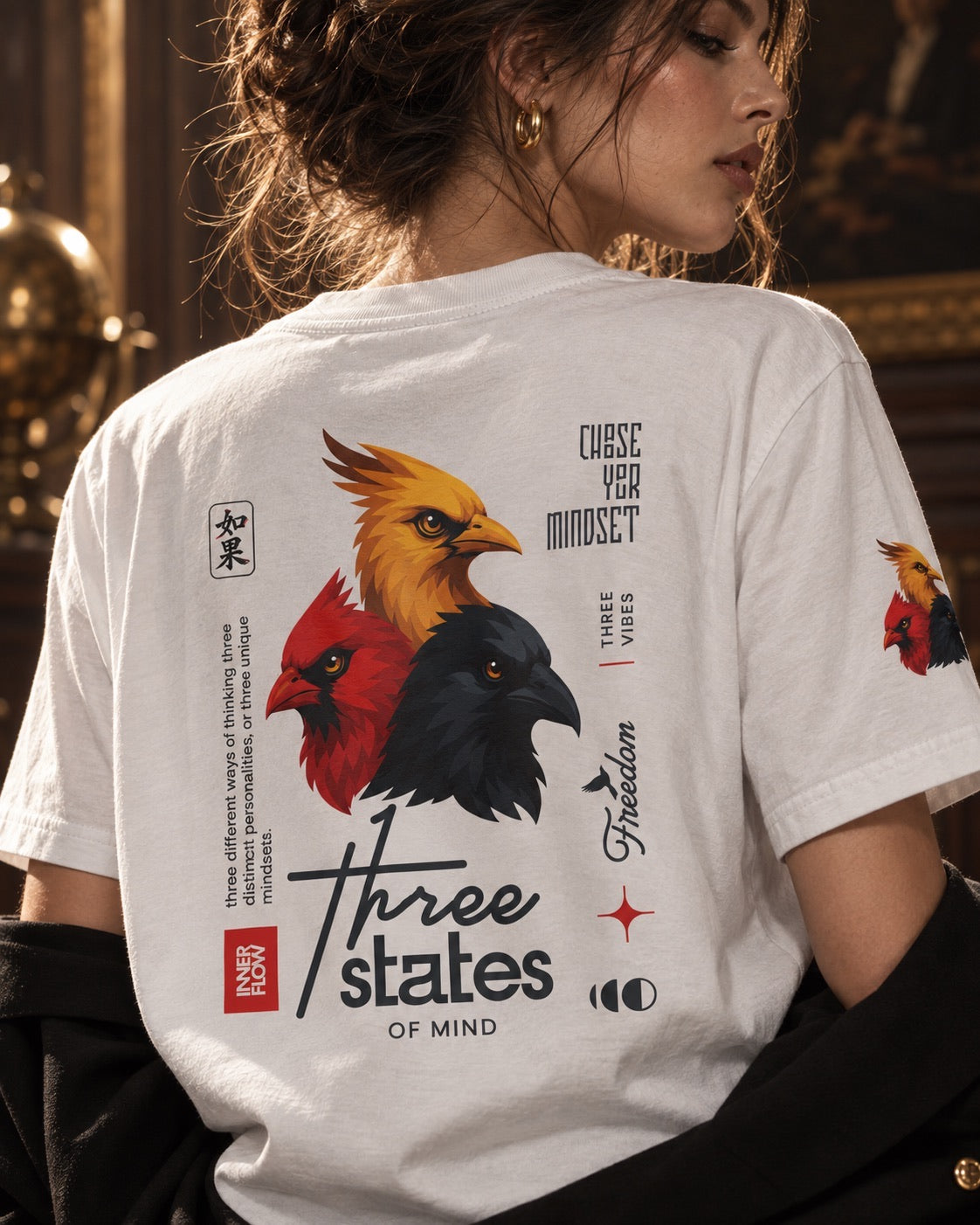 Three States of Mind Cardinals T-Shirt - White