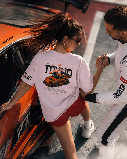 Tokyo Racing Car Tee - Pink