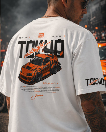 Tokyo Racing Car Tee - White