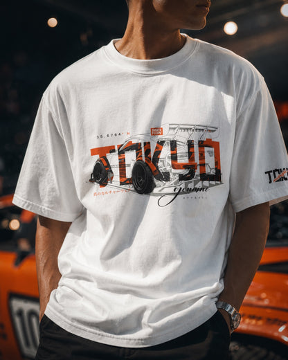 Tokyo Racing Car Tee - White
