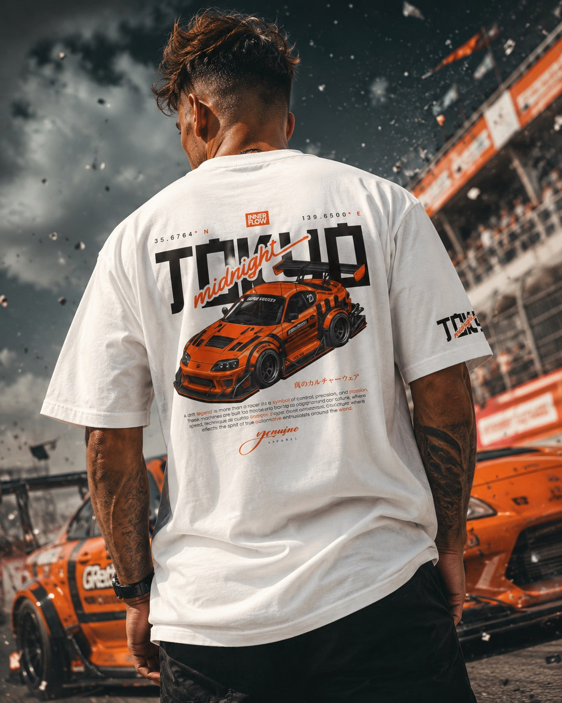 Tokyo Racing Car Tee - White