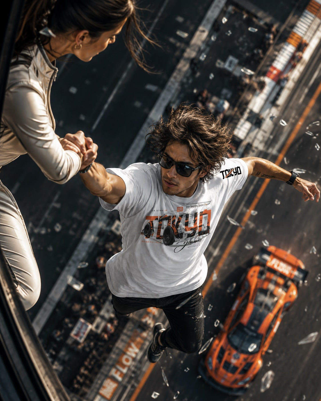 Tokyo Racing Car Tee - White