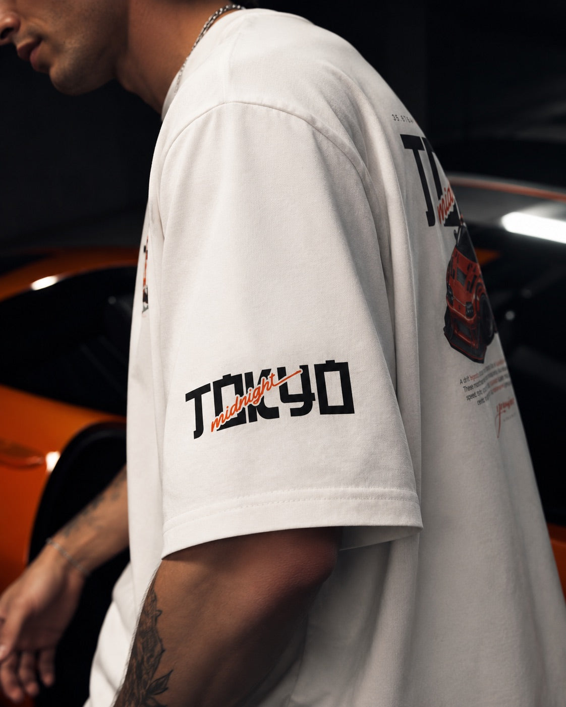 Tokyo Racing Car Tee - White