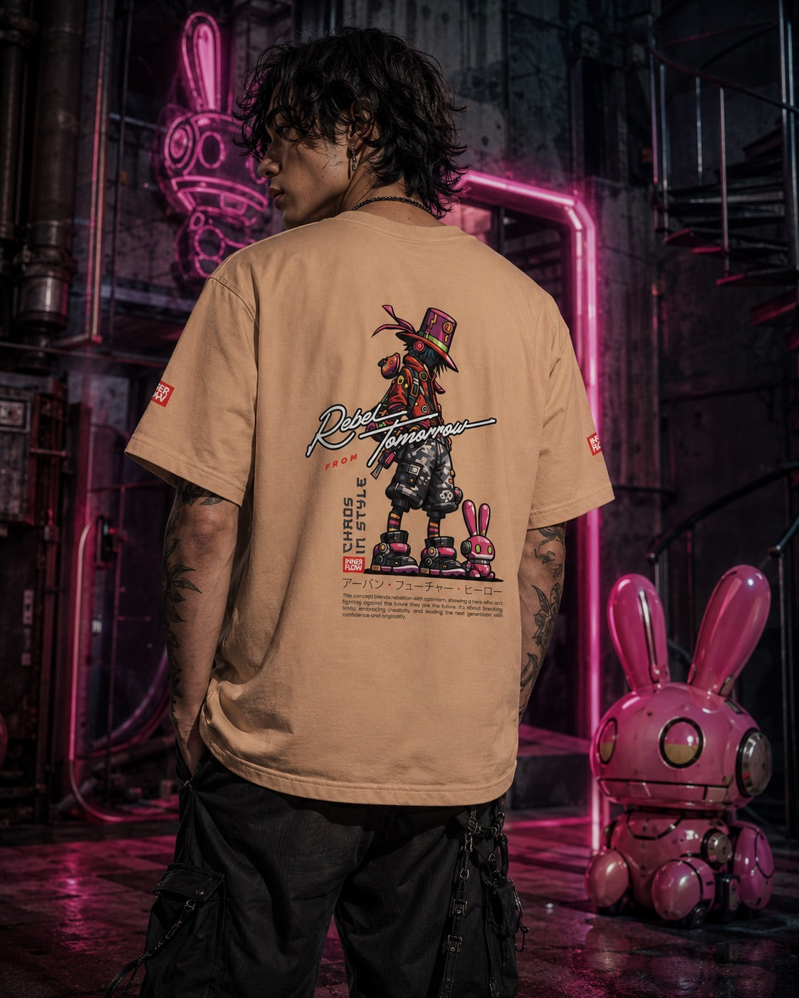 Ritual Performance Illustration T-Shirt | Streetwear Anime Graphic (Light Colour)