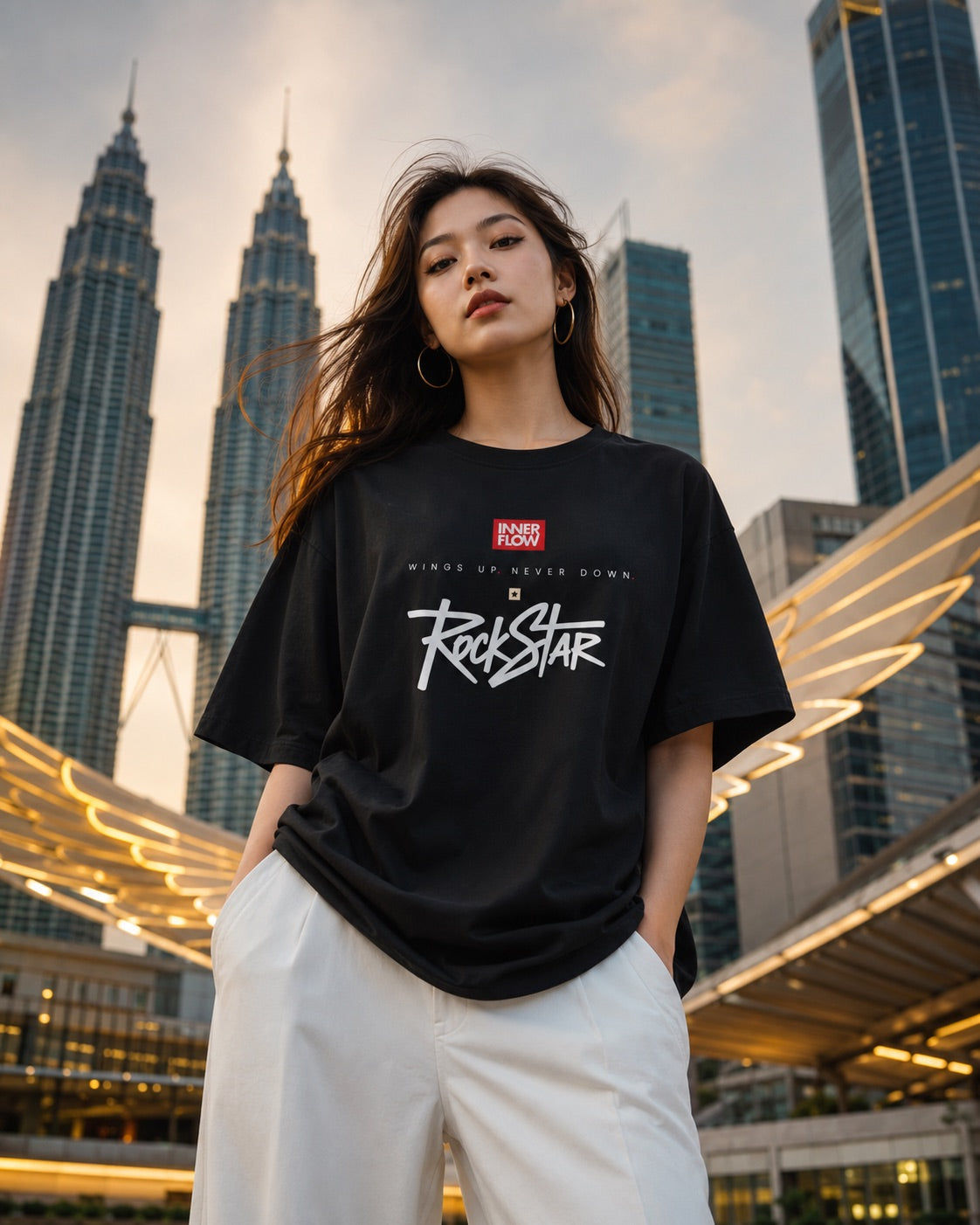 Eagle Wings Illustration T-Shirt | Small Chest Logo, Back Winged Eagle Artwork