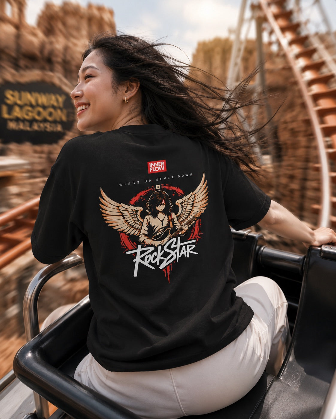 Eagle Wings Illustration T-Shirt | Small Chest Logo, Back Winged Eagle Artwork