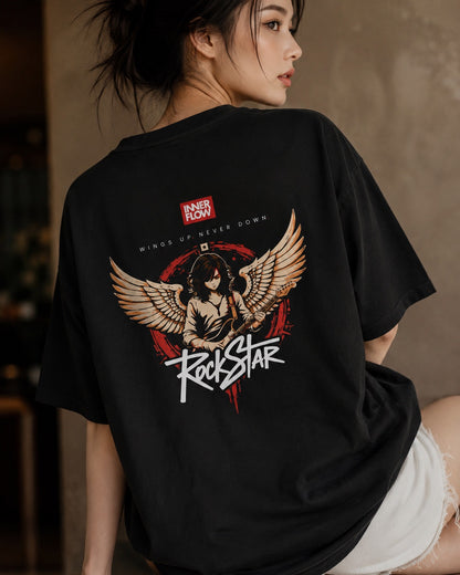 Eagle Wings Illustration T-Shirt | Small Chest Logo, Back Winged Eagle Artwork