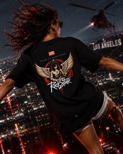 Eagle Wings Illustration T-Shirt | Small Chest Logo, Back Winged Eagle Artwork