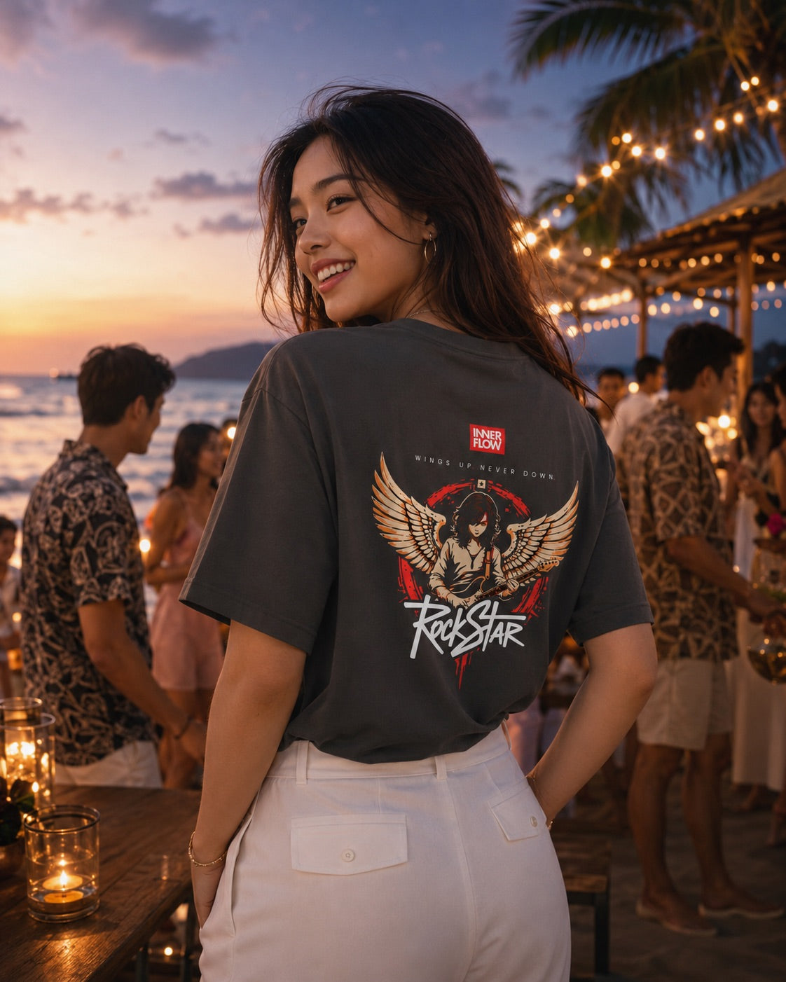 Eagle Wings Illustration T-Shirt | Small Chest Logo, Back Winged Eagle Artwork