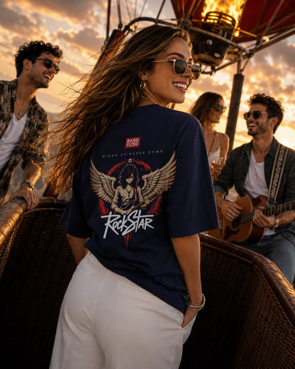 Eagle Wings Illustration T-Shirt | Small Chest Logo, Back Winged Eagle Artwork