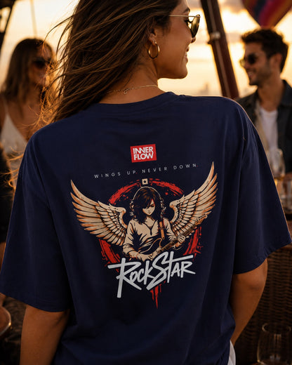 Eagle Wings Illustration T-Shirt | Small Chest Logo, Back Winged Eagle Artwork