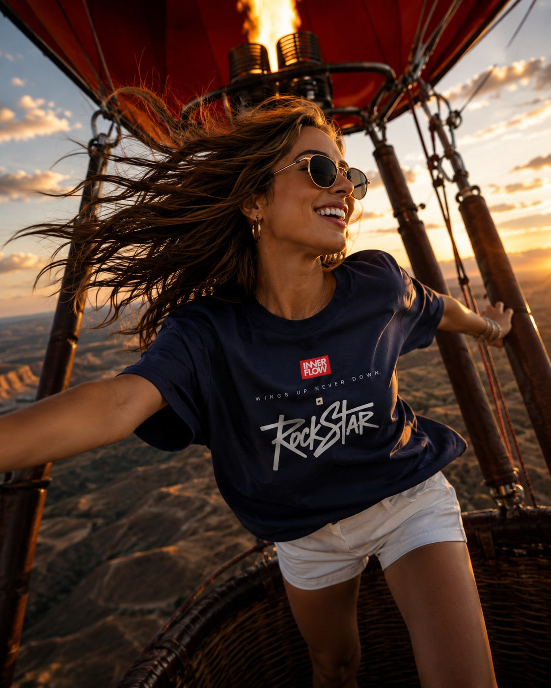 Eagle Wings Illustration T-Shirt | Small Chest Logo, Back Winged Eagle Artwork