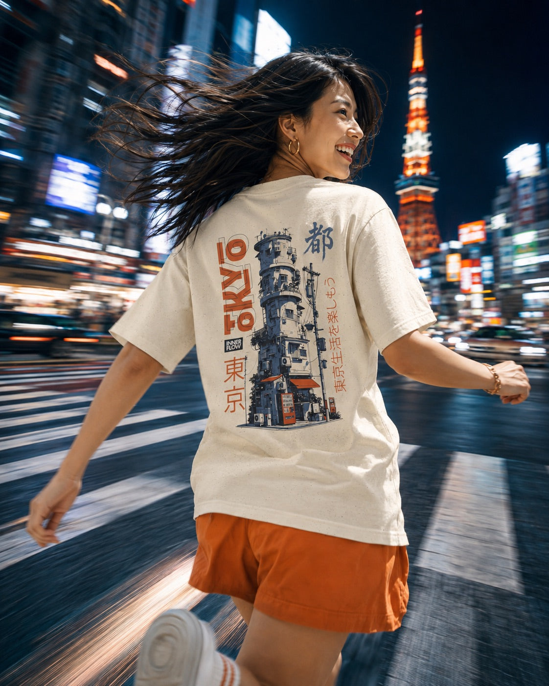 Tokyo Famous Building T-Shirt | Inner Flow Japanese Design
