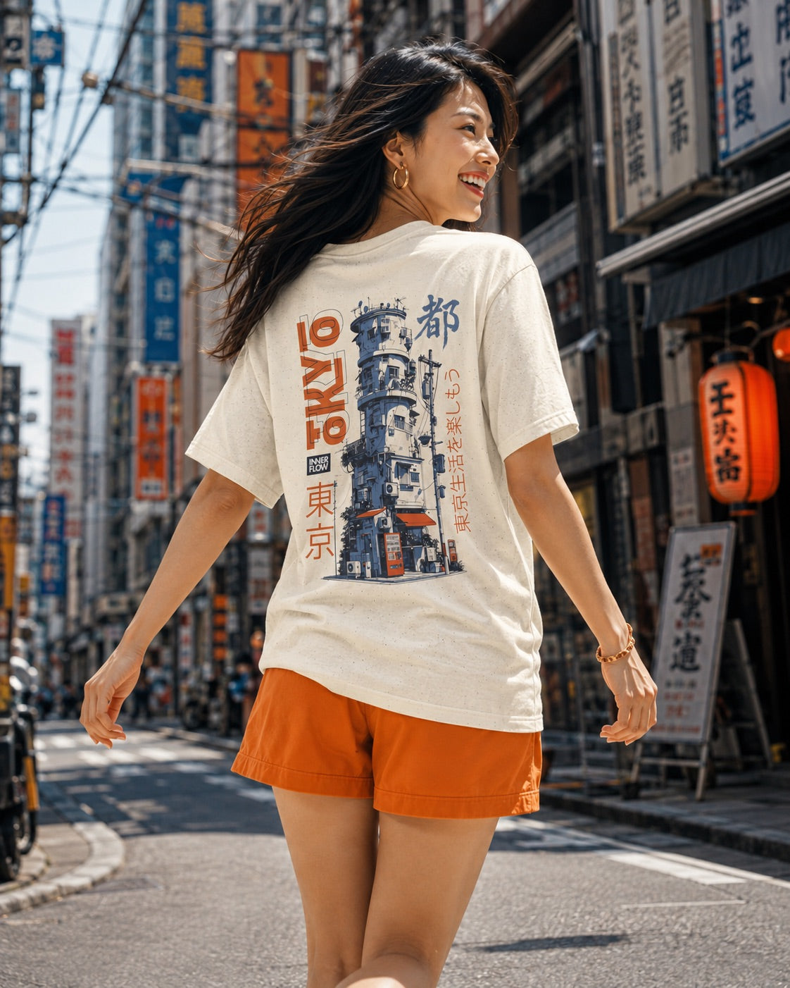Tokyo Famous Building T-Shirt | Inner Flow Japanese Design