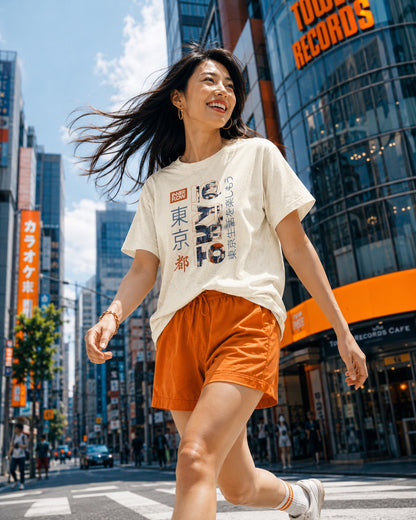 Tokyo Famous Building T-Shirt | Inner Flow Japanese Design