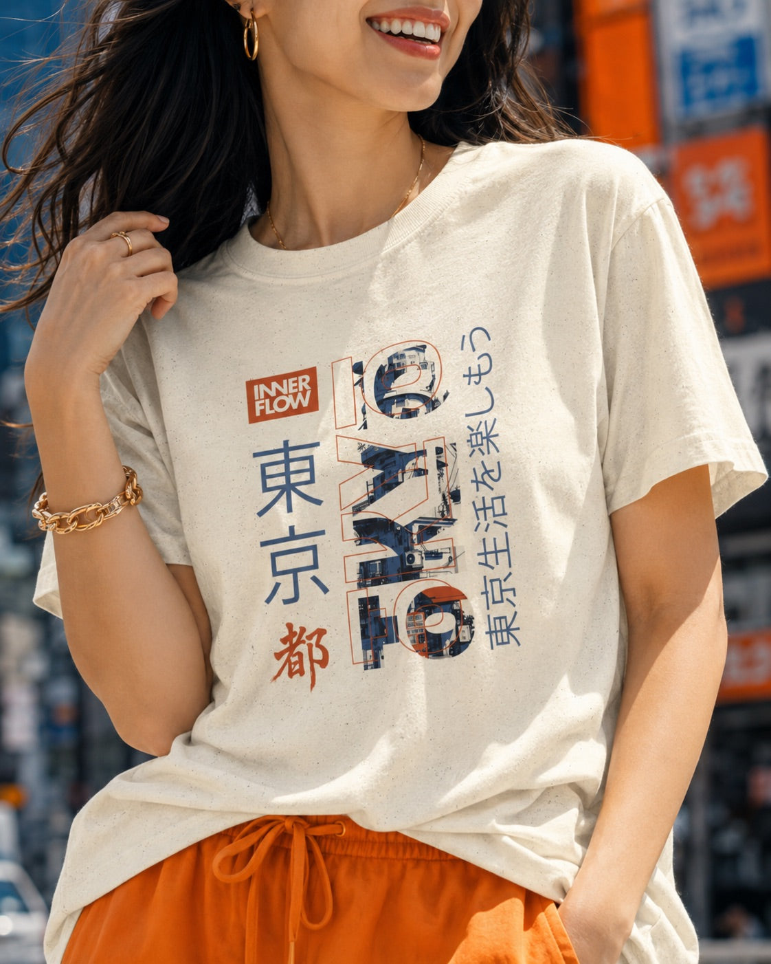 Tokyo Famous Building T-Shirt | Inner Flow Japanese Design