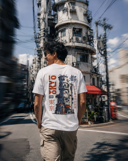 Tokyo Famous Building T-Shirt | Inner Flow Japanese Design