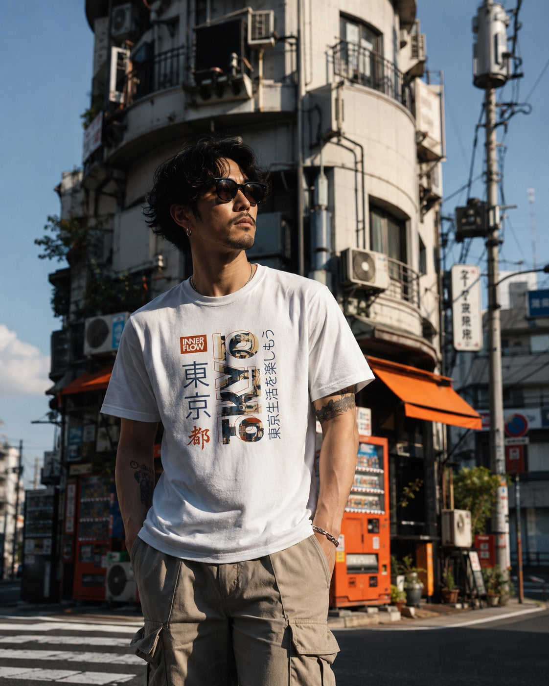 Tokyo Famous Building T-Shirt | Inner Flow Japanese Design